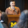 image of Adrian King giving conference presentation